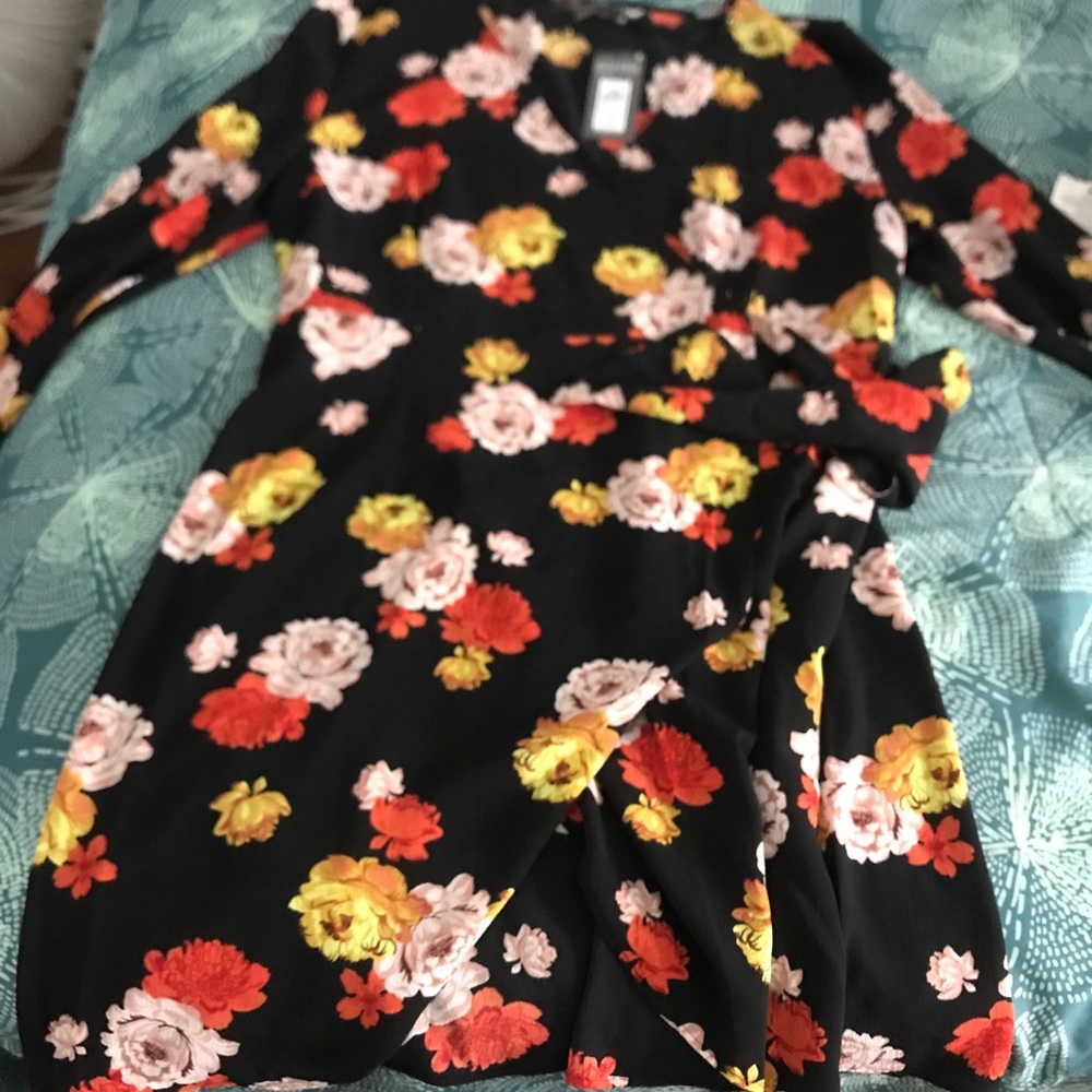 Primark floral wrap dress